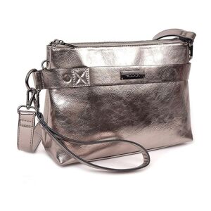 Dámská crossbody kabelka Doca 12773 - stříbrná