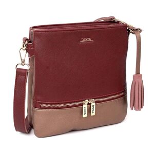 Dámská crossbody kabelka Doca 13104 - bordó
