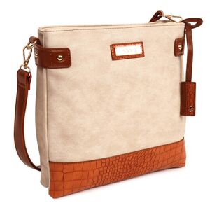Dámská crossbody kabelka Doca 13476 - béžová