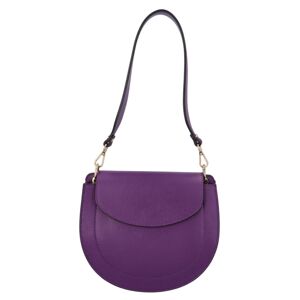 Dámská crossbody kožená kabelka Delami Levia - fialová