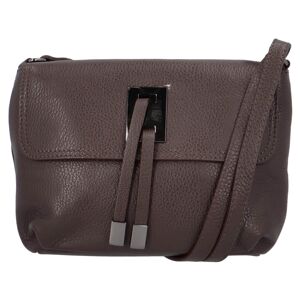 Dámská crossbody kožená kabelka Delami Salina - tmavě hnědá
