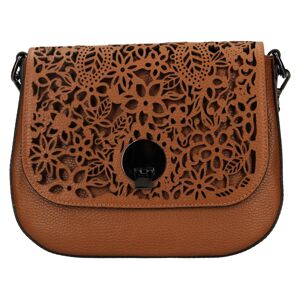 Dámská crossbody kožená kabelka Delami Vanessa - koňak