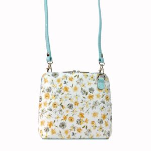 Dámská kožená crossbody kabelka Emily - modrá
