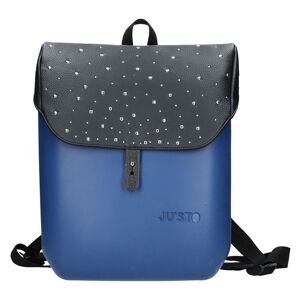 Dámský trendy batoh Justo J-Back - modro-černá-kůže