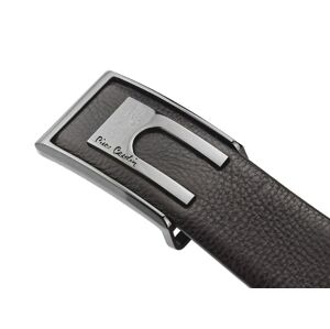 Hnědý kožený pánský opasek Pierre Cardin 8022