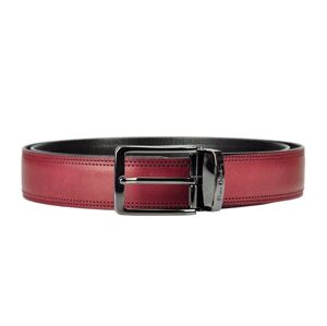 Kožený pánský opasek Pierre Cardin 1002/35 - bordo