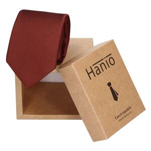 Pánská hedvábná kravata Hanio Evan - vínová