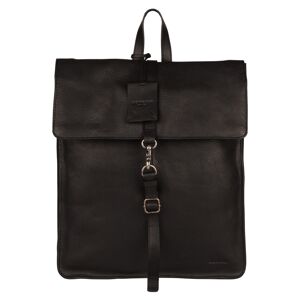 Trendy kožený batoh Burkely Alm - černá